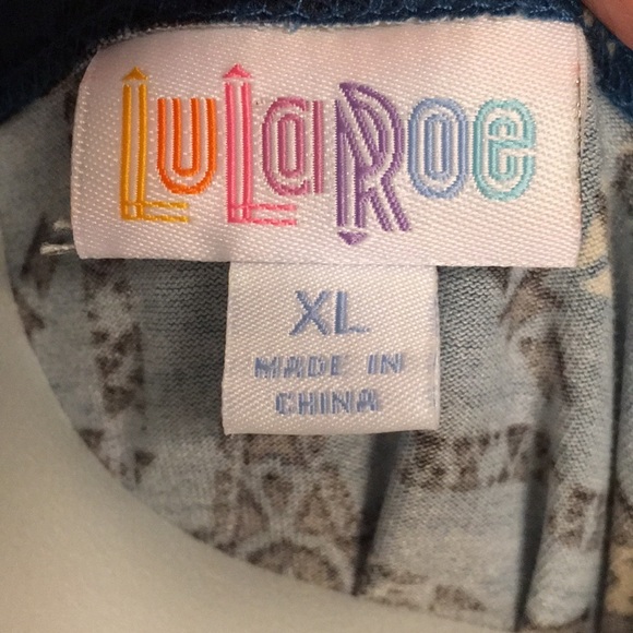 Turquoise tribal pattern Lularoe Julia dress XL - Picture 5 of 6